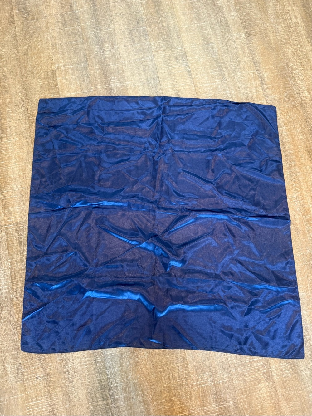 Square Satin Scarf in Deep Royal Blue